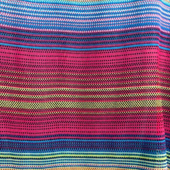 Lucy Love Acapulco Striped Dress Size L Multicolor Coquette Girly Summer Party - Picture 7 of 12